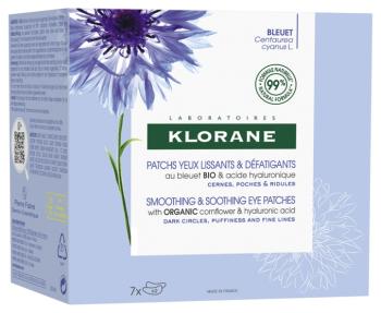 Klorane Pernuțe calmante de netezire sub ochi Rose (Smoothing and Soothing Eye Patches) 14 buc