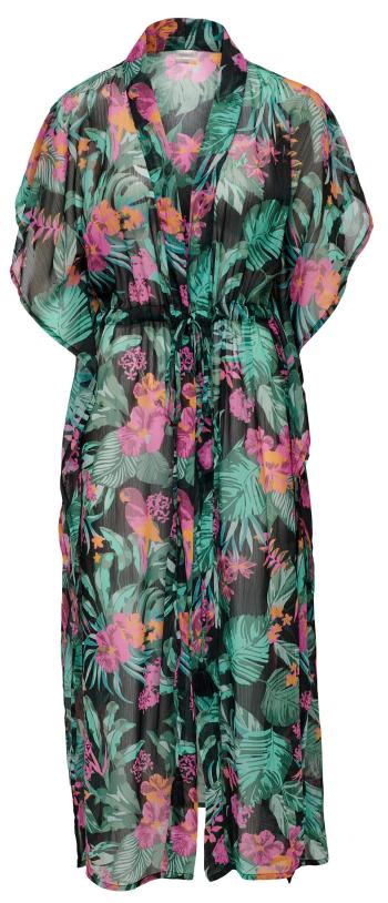 ONLY Cardigan de plajă pentru femei ONLMADAM Regular Fit 15218756 Black/Vibrant Tropical S/M