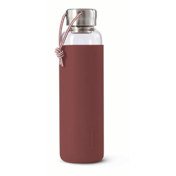 Sticlă pentru apă cu husă din silicon Black + Blum G-Bottle, 600 ml, violet