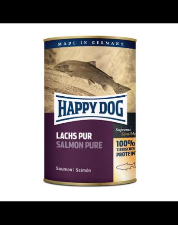 HAPPY DOG Salmon Pure hrană umedă cu somon 375 gr