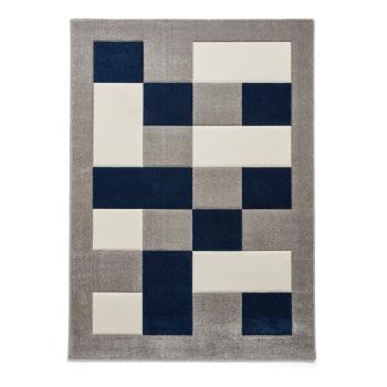 Covor Think Rugs Brooklyn, 160 x 220 cm, bleu marin-gri