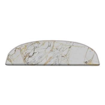 Covorașe pentru scări albe 16 buc. 20x65 cm Marble Art – Vitaus