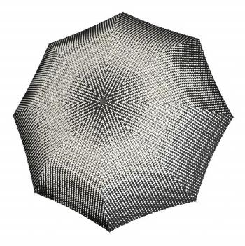 Doppler Umbrelă pliabilă complet automată pentru femei Magic Black&White Traced 7441465BW01