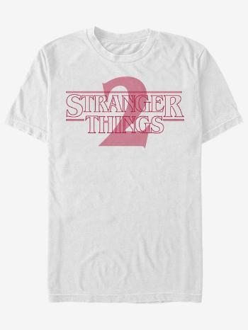 ZOOT.Fan Netflix Logo Stranger Things Tricou Alb