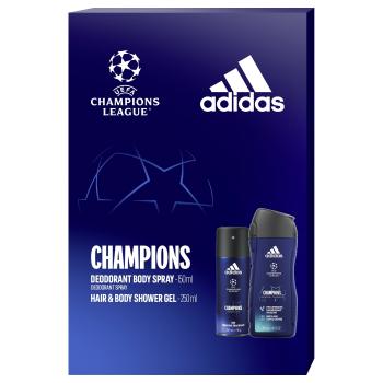 Adidas Champions League - deodorant spray 150 ml + gel de duș 250 ml