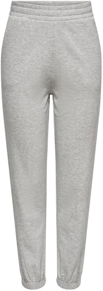 Jacqueline de Yong Pantaloni de trening pentru femei 15247597 Regular Fit Light Grey Melange M