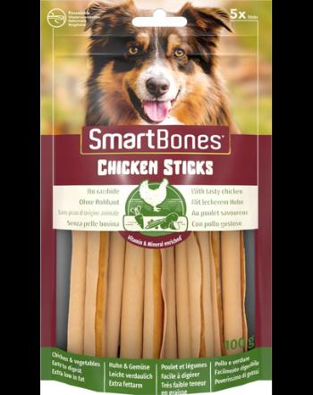 SmartBones Recompense pentru caini, cu pui, sticksuri, 5 buc.