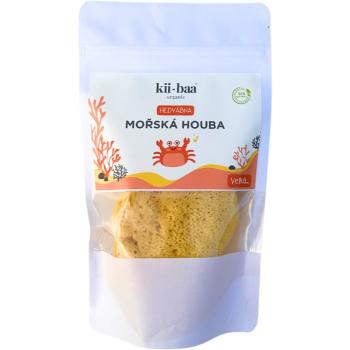 kii-baa® organic Natural Sponge Wash burete natural 10-12 cm 1 buc