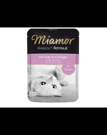 MIAMOR Ragout Royale rata cu pui in sos, plic hrana pisica 100 g