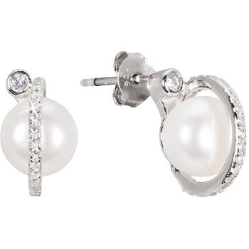 JwL Luxury Pearls Cercei de argint cu perla dreapta JL0466