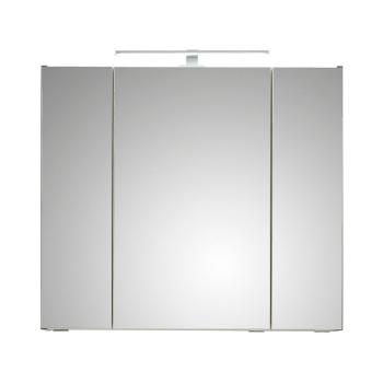 Dulap de baie suspendat gri cu oglindă 80x70 cm Set 357 - Pelipal