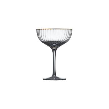 Set 4 pahare pentru cocktail Lyngby Glas Palermo, 315 ml, auriu