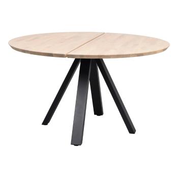 Masă de dining natural  rotundă cu blat din lemn de stejar ø 130 cm Carradale – Rowico