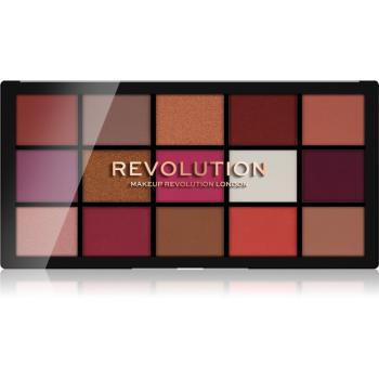 Makeup Revolution Reloaded paleta farduri de ochi culoare Red Alert 15 x 1.1 g