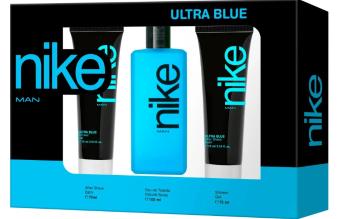 Nike Ultra Blue Man - EDT 100 ml + gel de duș 75 ml + balsam după ras 75 ml