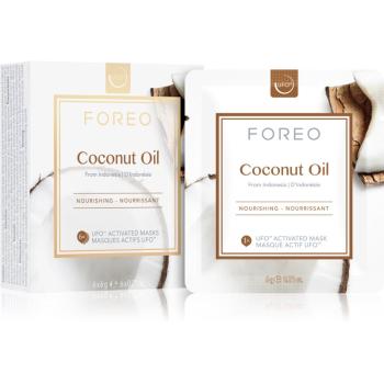 FOREO Farm to Face Coconut Oil mască hrănitoare profundă 6 x 6 g