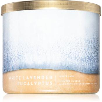 Bath & Body Works White Lavender Eucalyptus lumânare parfumată 411 g