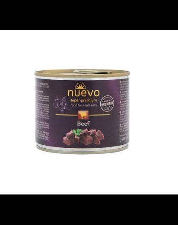 NUEVO Adult Cat hrana cu vita pentru pisica 200 g