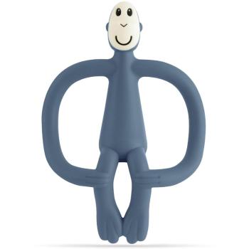 Matchstick Monkey Teething Toy and Gel Applicator jucărie pentru dentiție perie 2 in 1 Airforce Blue 1 buc