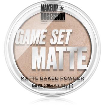 Makeup Obsession Game Set Matte pudră matifiantă coaptă culoare Navagio 7.5 g