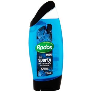 Radox Men Feel Sporty 2 in 1 gel de dus si sampon Watermint & Sea Minerals 250 ml