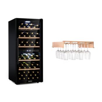 Klarstein Barossa 102 Duo, set de frigider de vin, 2 zone, 102 fl. raft de sticlă pentru vin