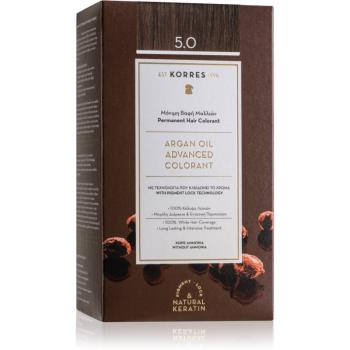 Korres Argan Oil Culoare permanenta pentru par cu ulei de argan culoare 5.0 Light Brown