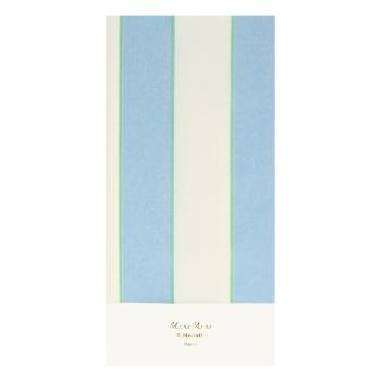 Față de masă 137x259 cm Pale Blue Stripe – Meri Meri