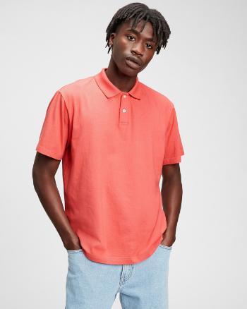 GAP Organic Cotton Polo Tricou Portocaliu