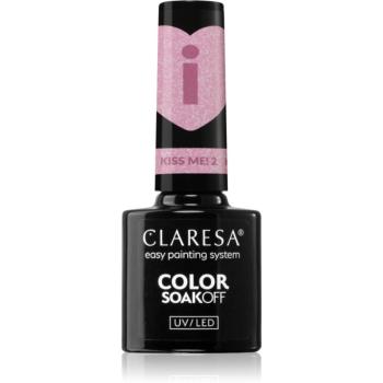 Claresa SoakOff UV/LED Color Kiss Me lac de unghii sub forma de gel culoare 2 5 g