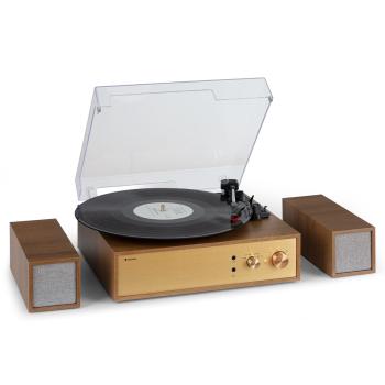 Auna Berklee TT-Play Prime, player gramofon, transmisie prin curea, 33 1/3 și 45 RPM, difuzoare stereo