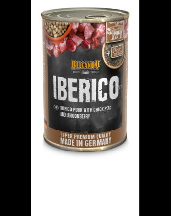 BELCANDO Super Premium hrana umeda pentru caini, porc iberic cu naut si merisoare de munte, 400 g