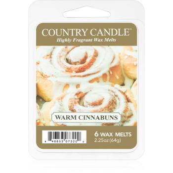 Country Candle Warm Cinnabuns ceară pentru aromatizator 64 g