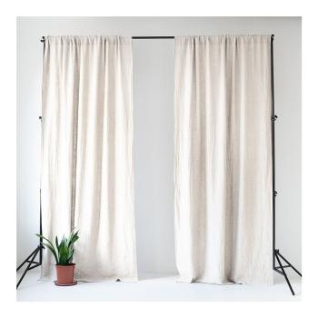 Draperie albă 140x330 cm Night Time – Linen Tales