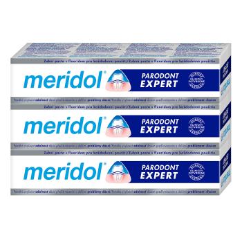 Meridol Pasta de dinți împotriva sângerării gingiilor și a parodontitei Paradont Expert tripack 3 x 75 ml