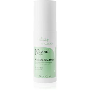 Nacomi Next Level Adiós Acne tonic pentru curatare impotriva acneei 100 ml