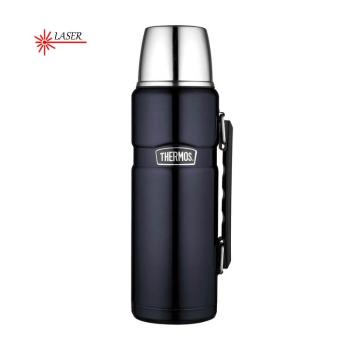 Thermos Termos Style pentru băuturi cu mâner - albastru închis 1,2 l