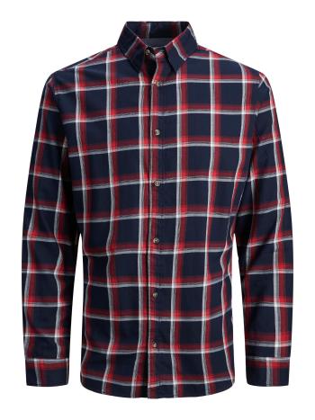 Jack&Jones PLUS Cămașă pentru bărbați JJPLAIN Regular Fit 12207106 True Redd 5XL