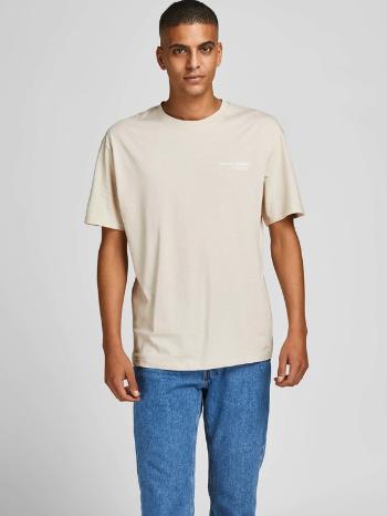 Jack & Jones Comfort Photo Tricou Bej