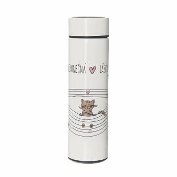 Termos din oțel inoxidabil Orion Infinite love Cat, 0,4 l