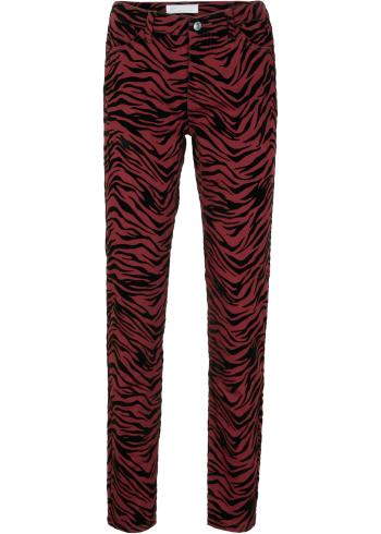 Pantaloni cu print catifelat