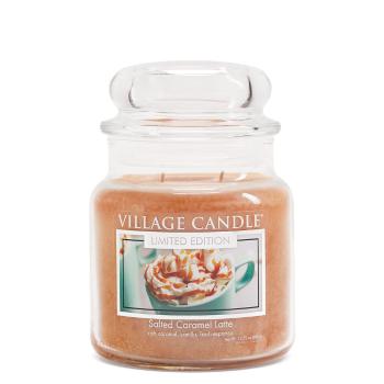 Village Candle Lumânare parfumată în sticlă Salted Caramel Latté 389 g