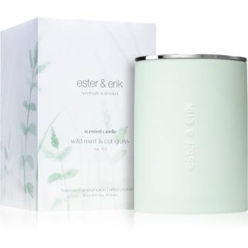 ester & erik scented candle wild mint & cut grass (no. 03) lumânare parfumată 350 g