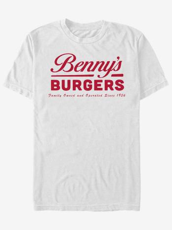 ZOOT.Fan Netflix Benny's Burgers Stranger Things Tricou Alb