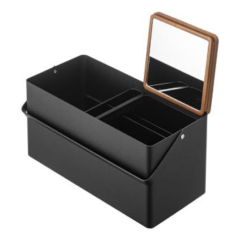 Organizator de baie negru din metal pentru cosmetice  - YAMAZAKI