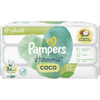 Pampers Harmonie Coconut Pure Șervețele umede pentru copii 3x42 buc