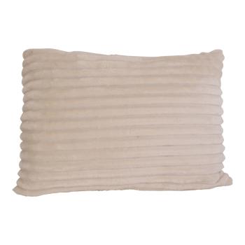 Pernă din catifea PT LIVING Ribbed, 50 x 30 cm, crem