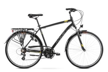 Bicicleta de Trekking/Oras pentru barbati Romet Wagant Negru/Galben 2022