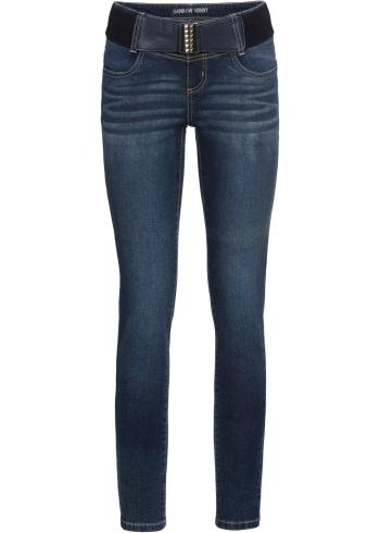 Blugi skinny cu curea