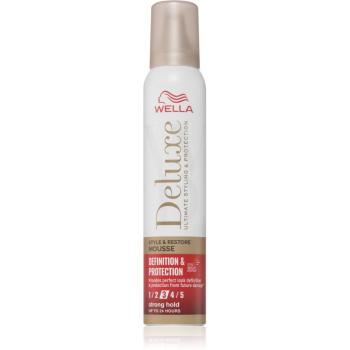 Wella Deluxe Definition & Protection spuma pentru fixare și formă 200 ml